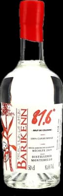 Bouteille de spiritueux : Brut de colonne - Canne rouge de la marque Barikenn