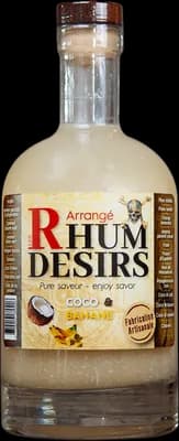 Bouteille de spiritueux : Coco Banane de la marque Rhum Désirs