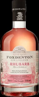 Bouteille de spiritueux : Rhubarb  Gin Liqueur de la marque Foxdenton