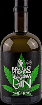 Bouteille de spiritueux : Cannabis Gin de la marque Breaks