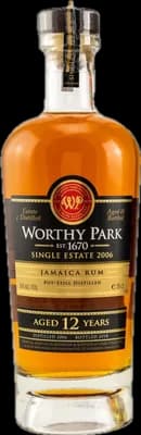 Bouteille de spiritueux : Single Estate 2006 de la marque Worthy Park