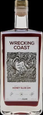 Bouteille de spiritueux : Honey Sloe Gin de la marque Wrecking Coast
