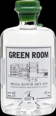 Bouteille de spiritueux : Small Batch Dry Gin de la marque Green Room