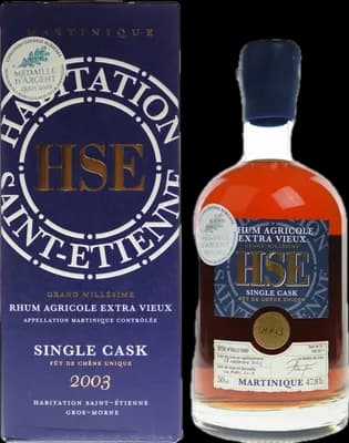 Bouteille de spiritueux : HSE Single Cask (MEB 2019) de la marque Distillerie du Simon