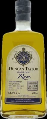 Bouteille de spiritueux : Single Cask Rum 2000 Aged 13 Years (Long Pond Distillery) de la marque Duncan Taylor