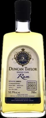 Bouteille de spiritueux : Single Cask Rum de la marque Monymusk