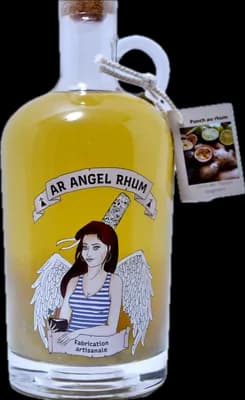 Bouteille de spiritueux : Citron vert – Passion – Gingembre de la marque Ar Angel Rhum