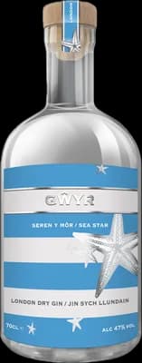 Bouteille de spiritueux : Seren y Môr / Sea Star de la marque Gŵyr