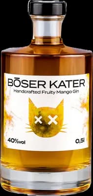 Bouteille de spiritueux : Handcrafted Fruity Mango Gin de la marque Böser Kater