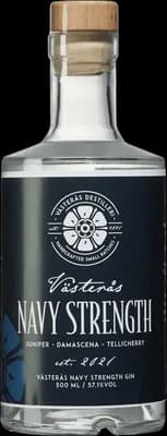 Bouteille de spiritueux : Navy Strength Gin de la marque Västerås