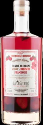Bouteille de spiritueux : Punch au Rhum Framboise Hibiscus de la marque L'Arôm'Arrangé