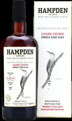 Bouteille de spiritueux : Trelawny Endemic Birds (Lizard Cuckoo) de la marque Hampden