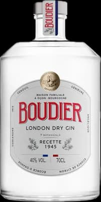 Bouteille de spiritueux : London Dry Gin - Recette 1945 de la marque Gabriel Boudier