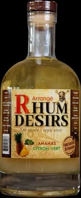 Bouteille de spiritueux : Ananas Citron Vert de la marque Rhum Désirs
