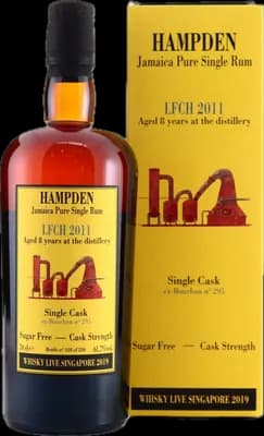 Bouteille de spiritueux : Single Cask Whisky Live Singapore de la marque Hampden
