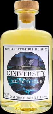 Bouteille de spiritueux : Giniversity X Suckfizzle Chardonnay Barrel Gin de la marque Giniversity