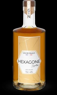 Bouteille de spiritueux : Signature de la marque Hexagone