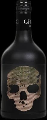 Bouteille de spiritueux : The Rosé Gold Skull de la marque Ghost Vodka